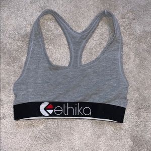 gray ethika sports bra